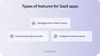 SaaS software features types