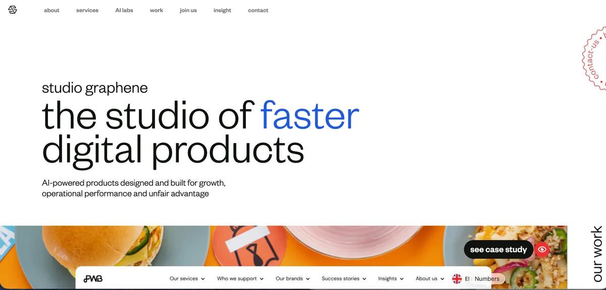 Studio Graphene UK web development studio