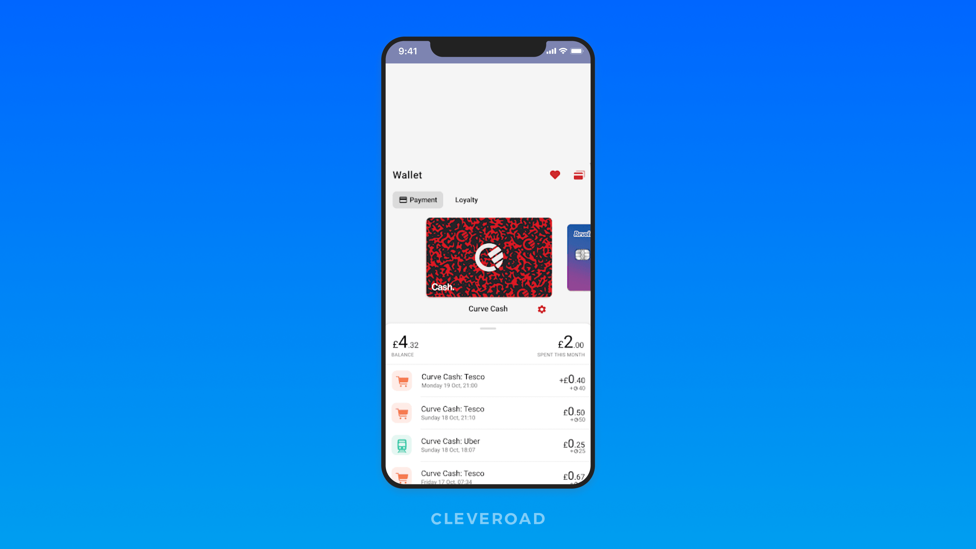 Curve cashback system.