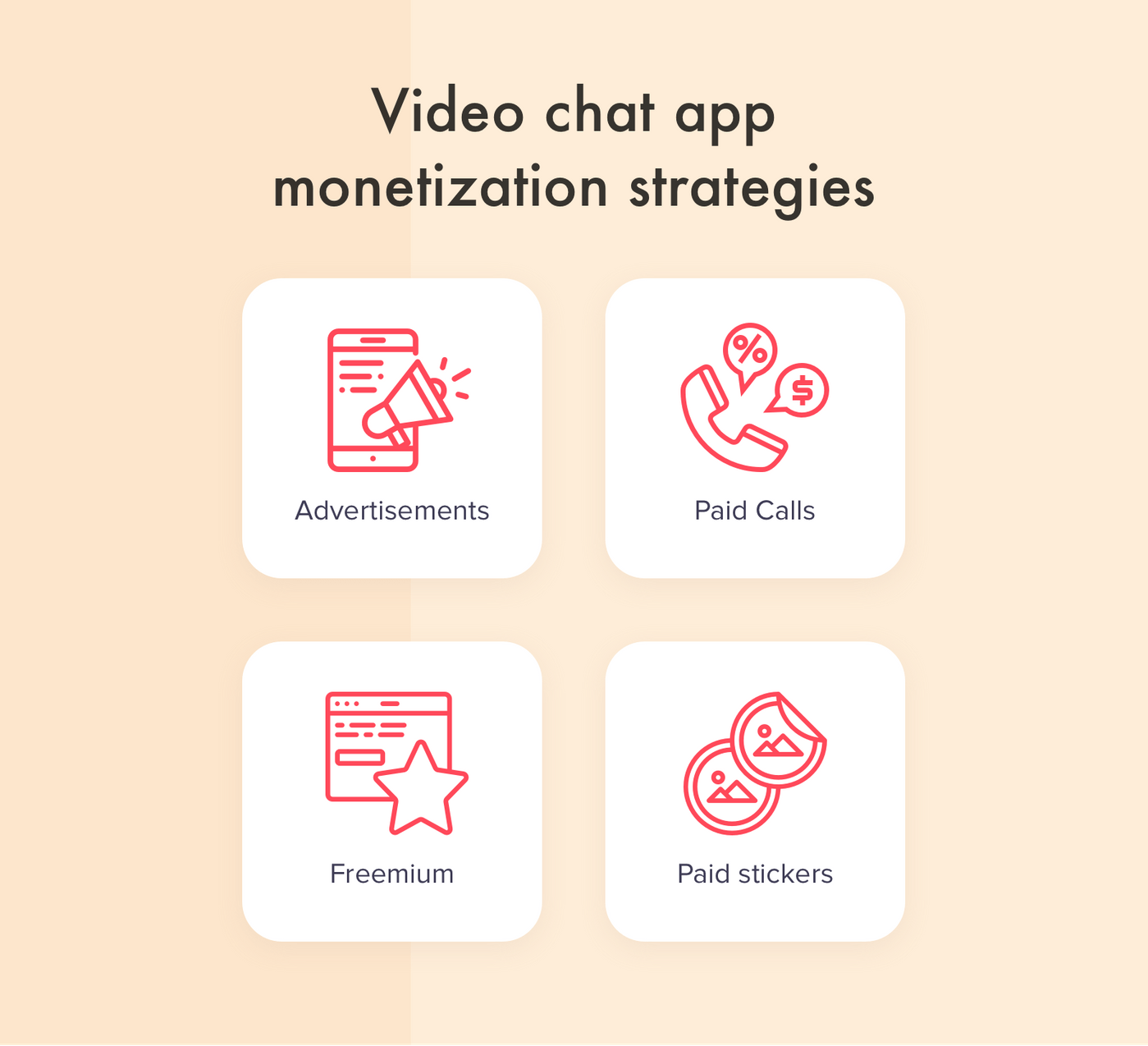 Video chat app development: monetization strategies