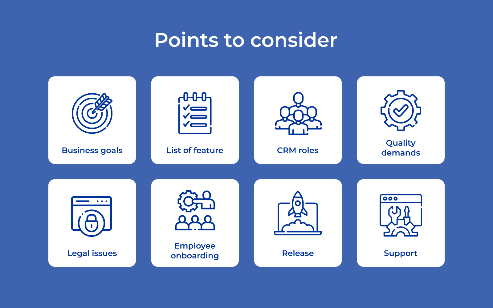Things consider before developing CRM
