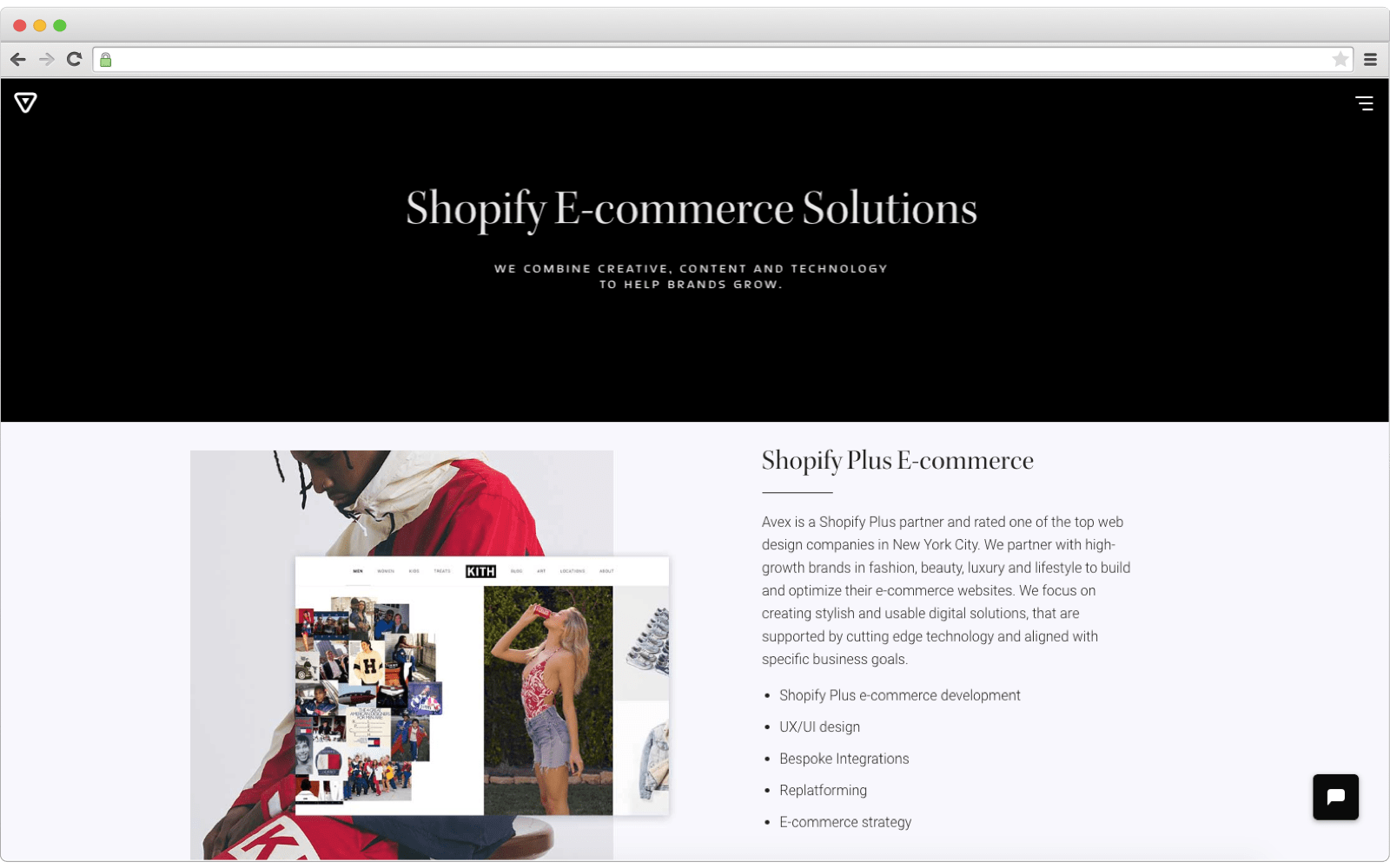 Ecommerce development company: Avex Design