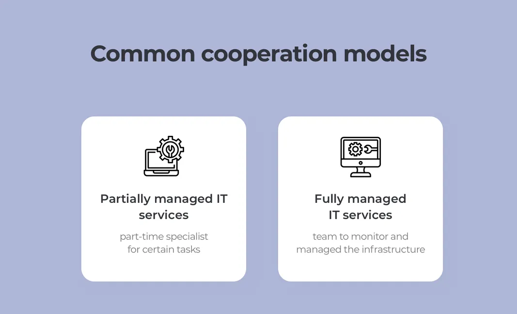 Cooperation models for managed IT services