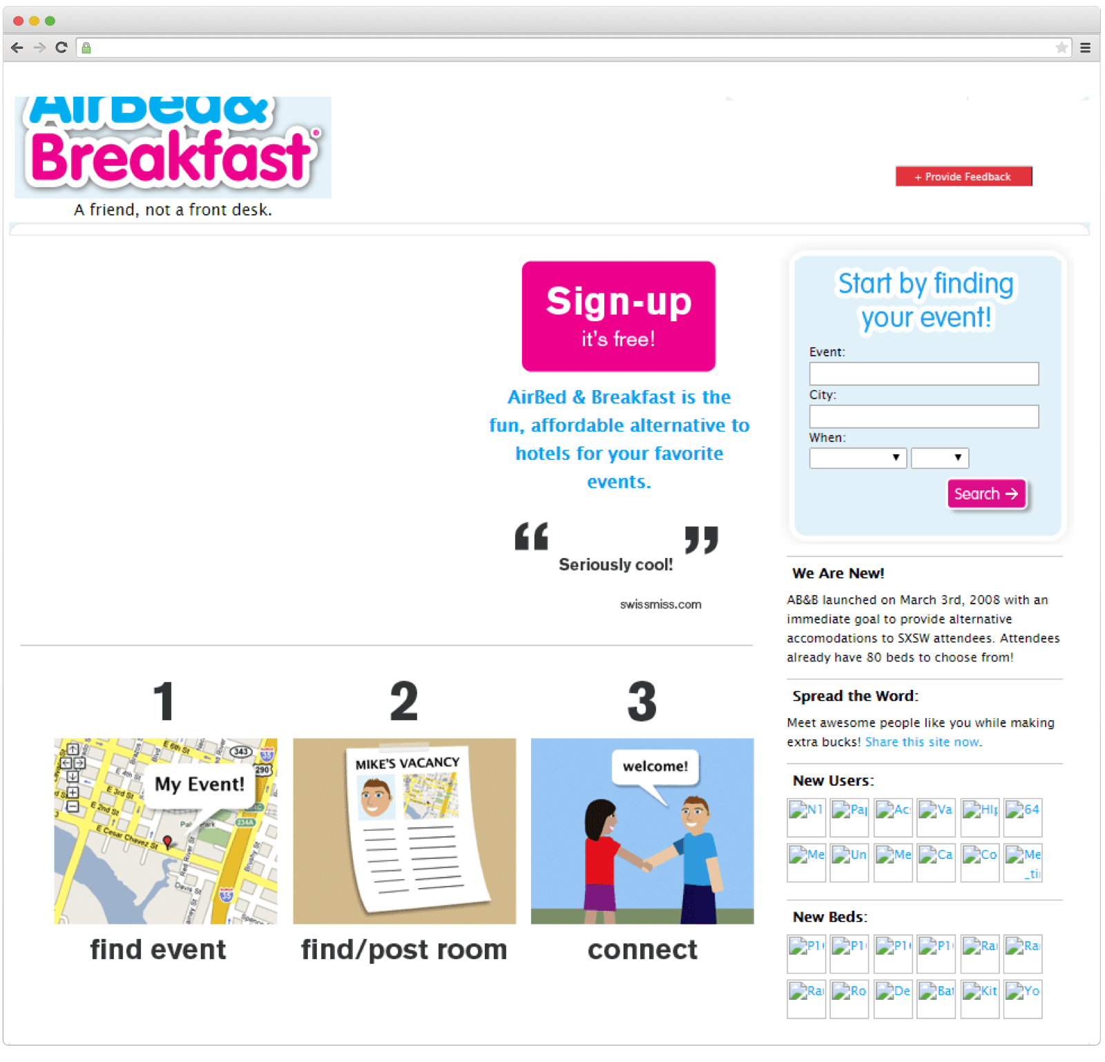 Airbnb first landing