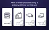 How to order products using a grocery delivery service app