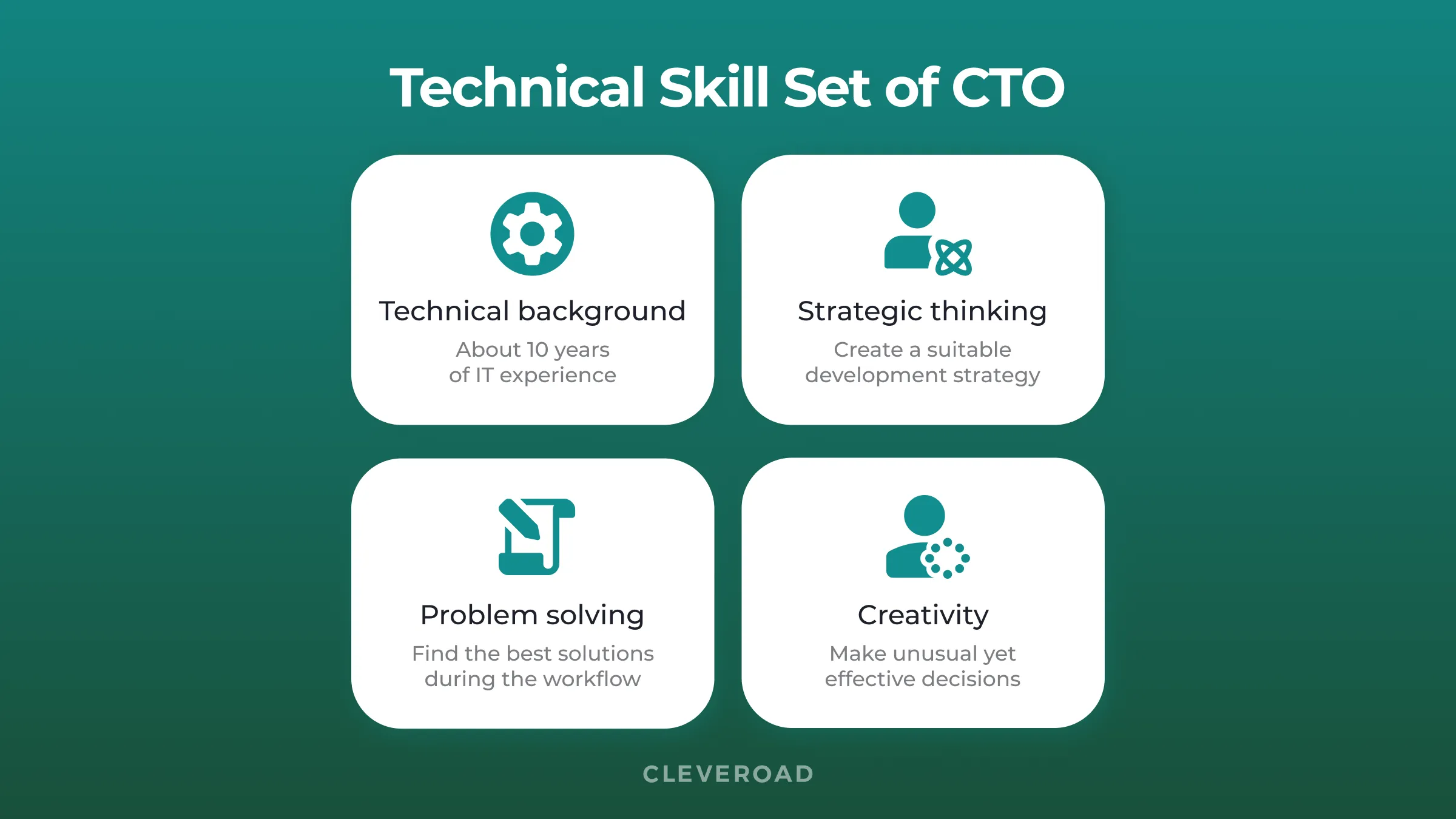 A technical skill set  for CTO