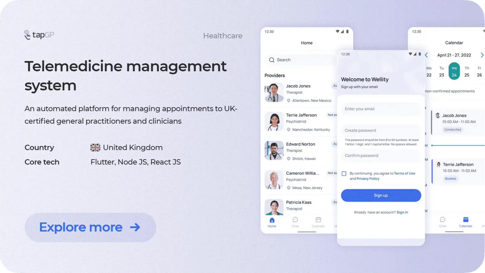 Mental health app from Cleveroad