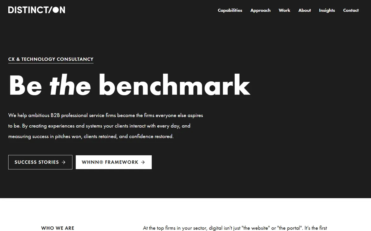 Distinction UK editorial CMS and web platforms