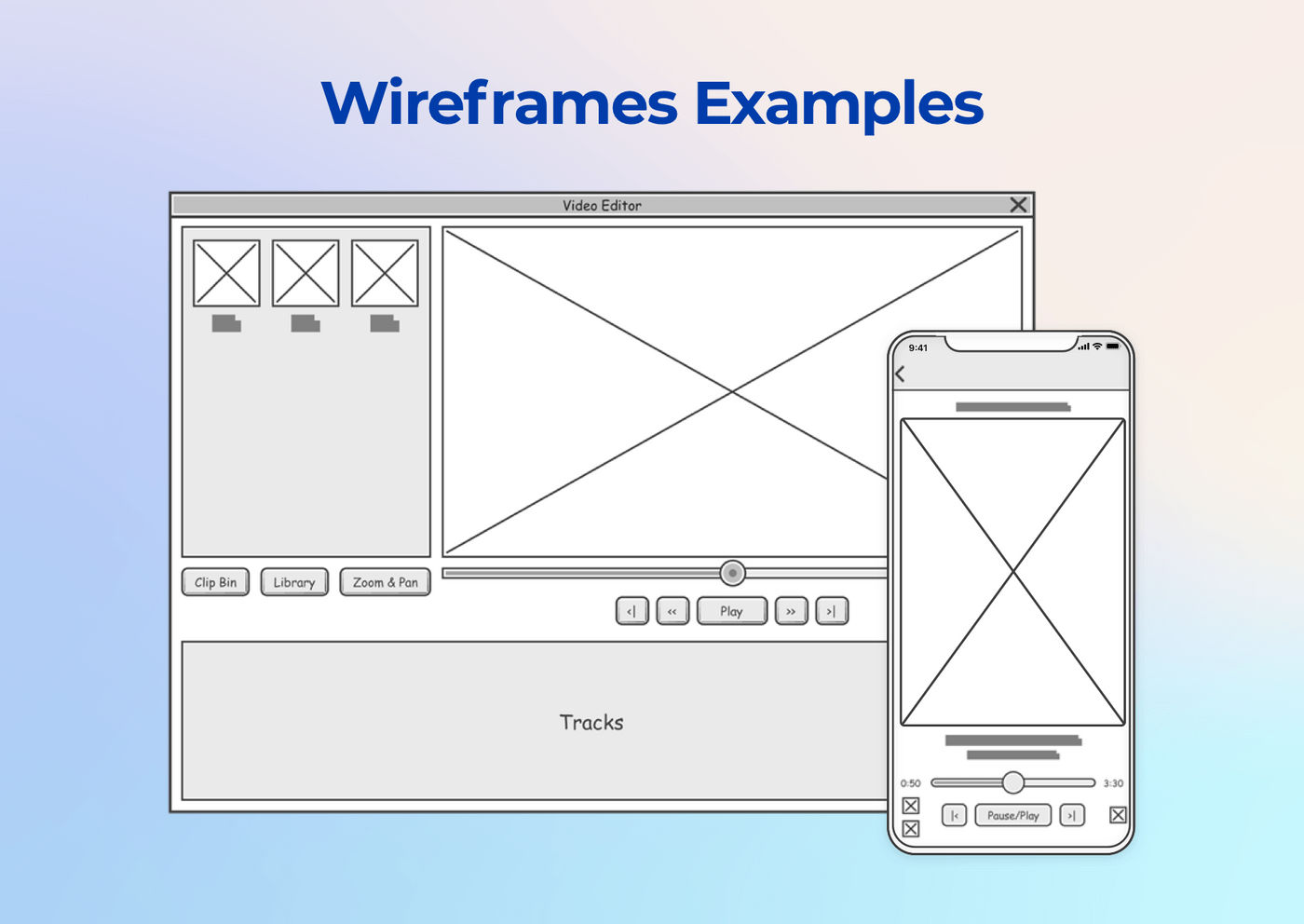 Wireframes examples