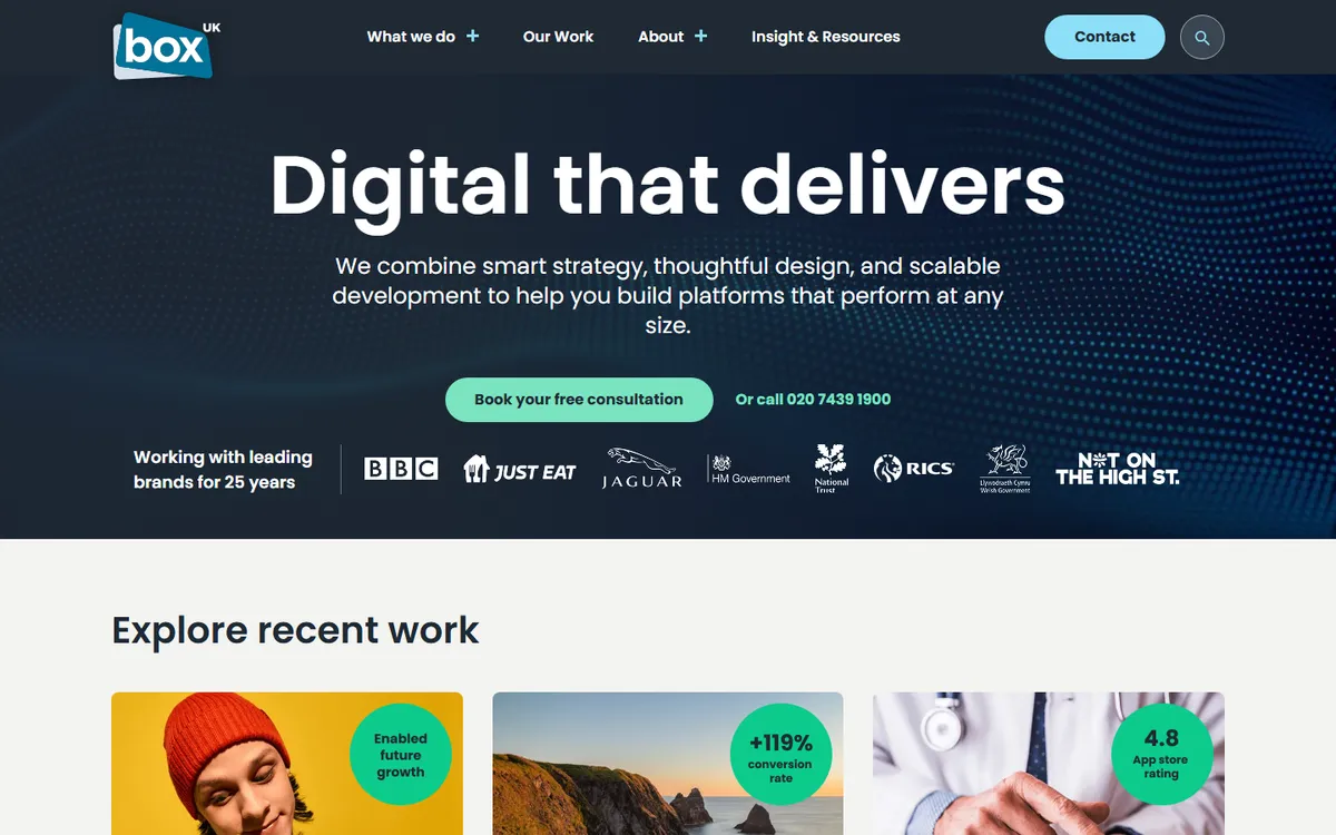 Box UK education app development team