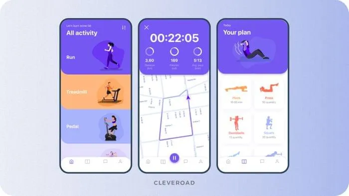 Activity tracking app built by Cleveroad