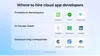 Cloud app developers to hire