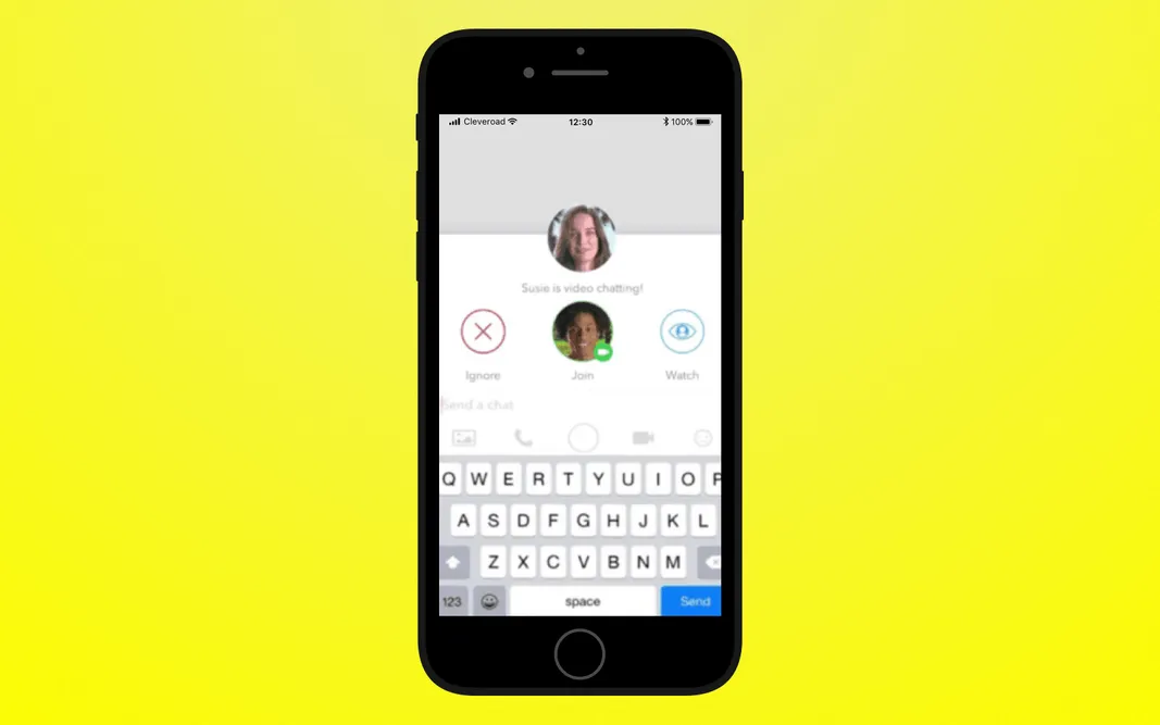 Add video and audio calls to create an app like Snapchat