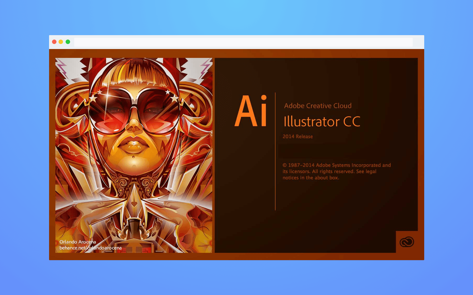 Adobe splash screen