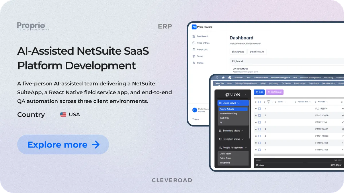 AI NetSuite SaaS platform