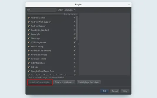 Android Studion with Kotlin: Install JetBrains plugin