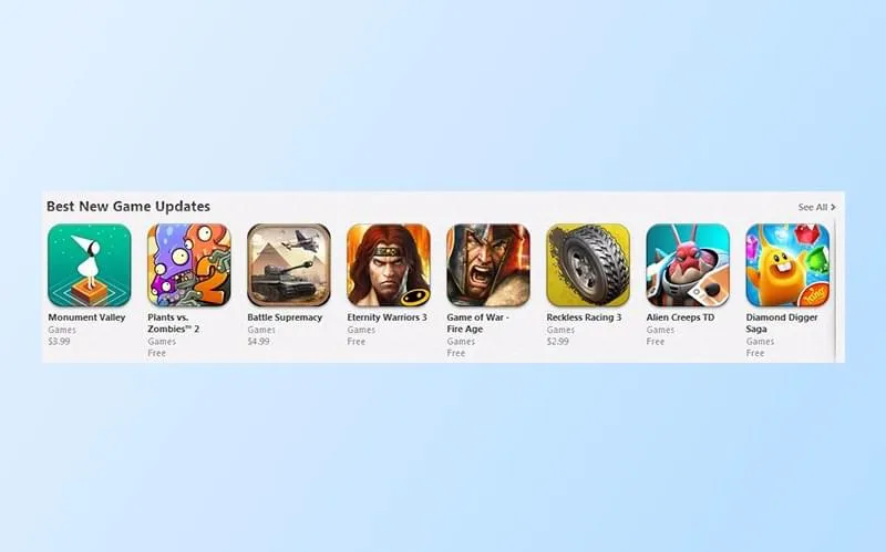 App icons for games