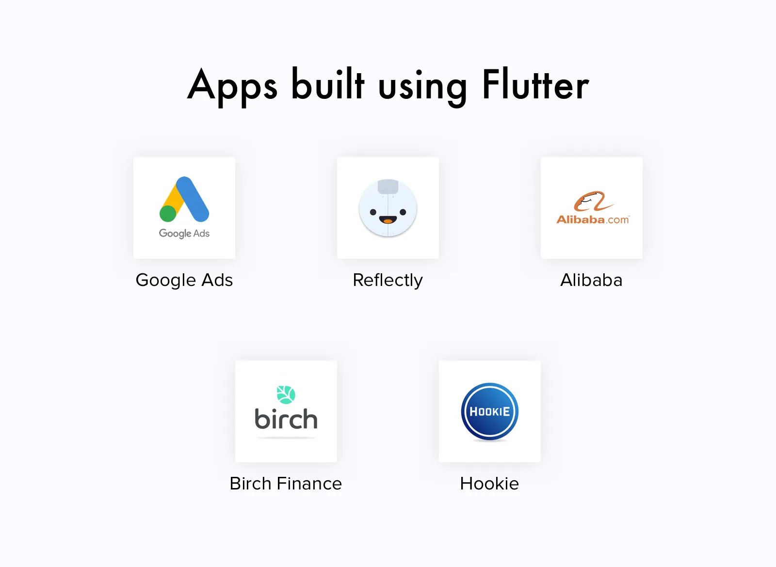 Applications built using Flutter