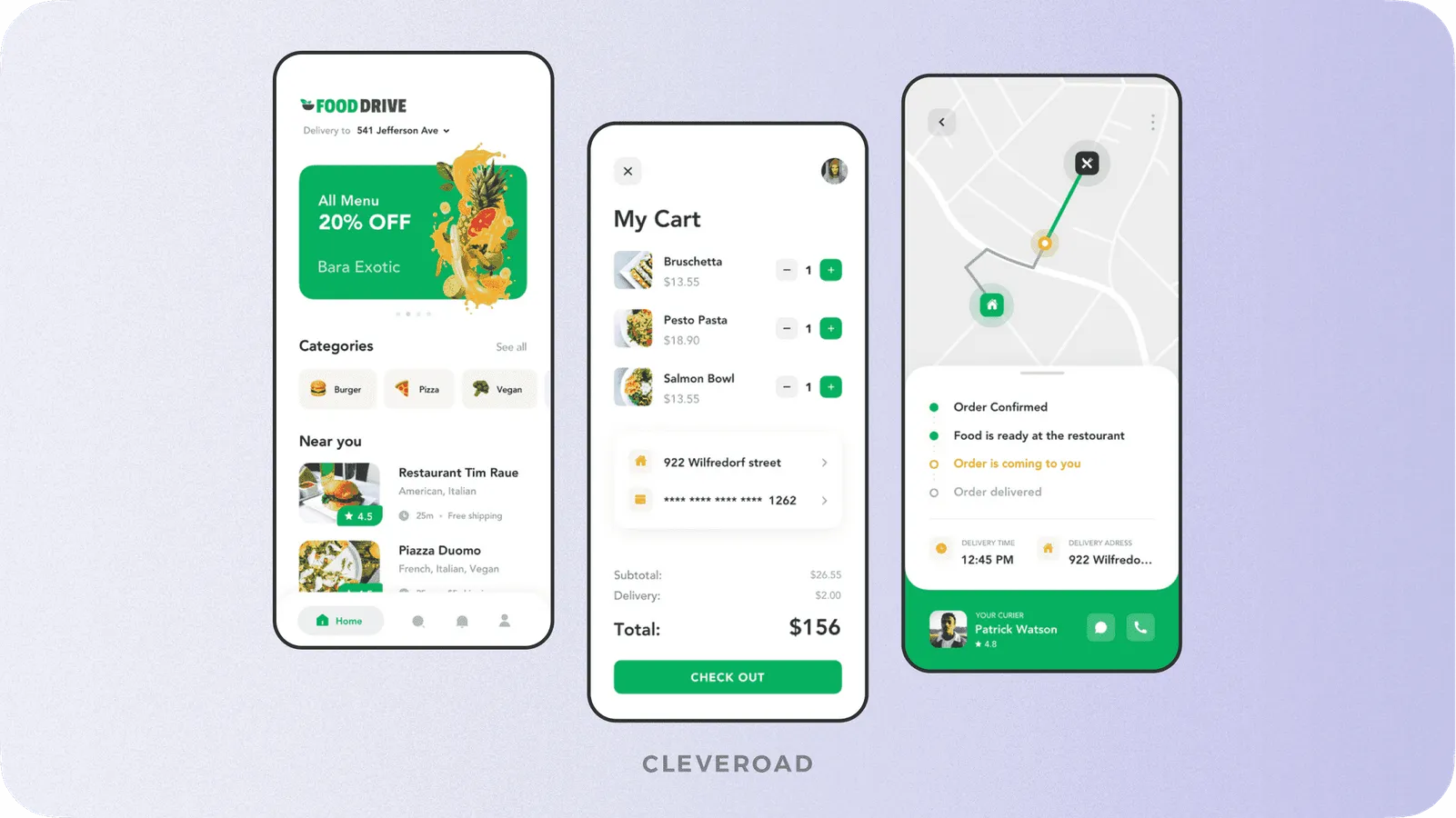 Approximate courier app design