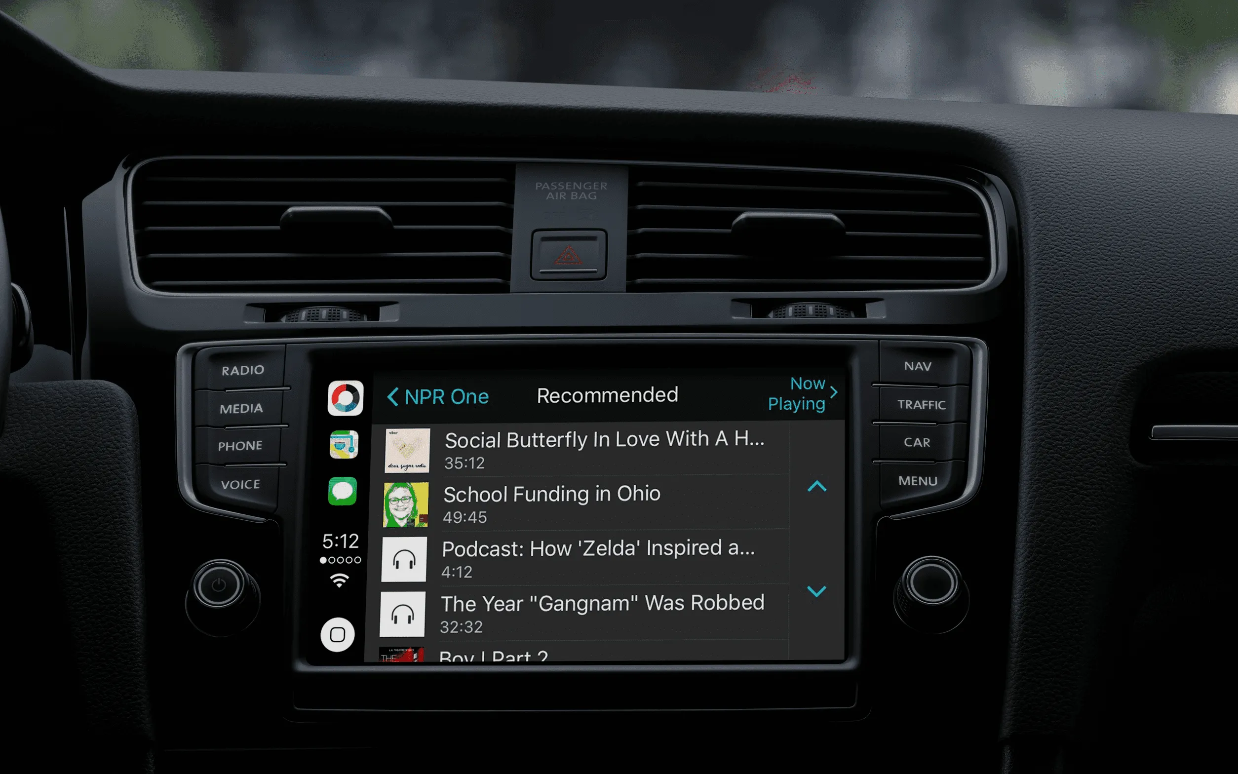Apps supported by apple CarPlay: NRP One