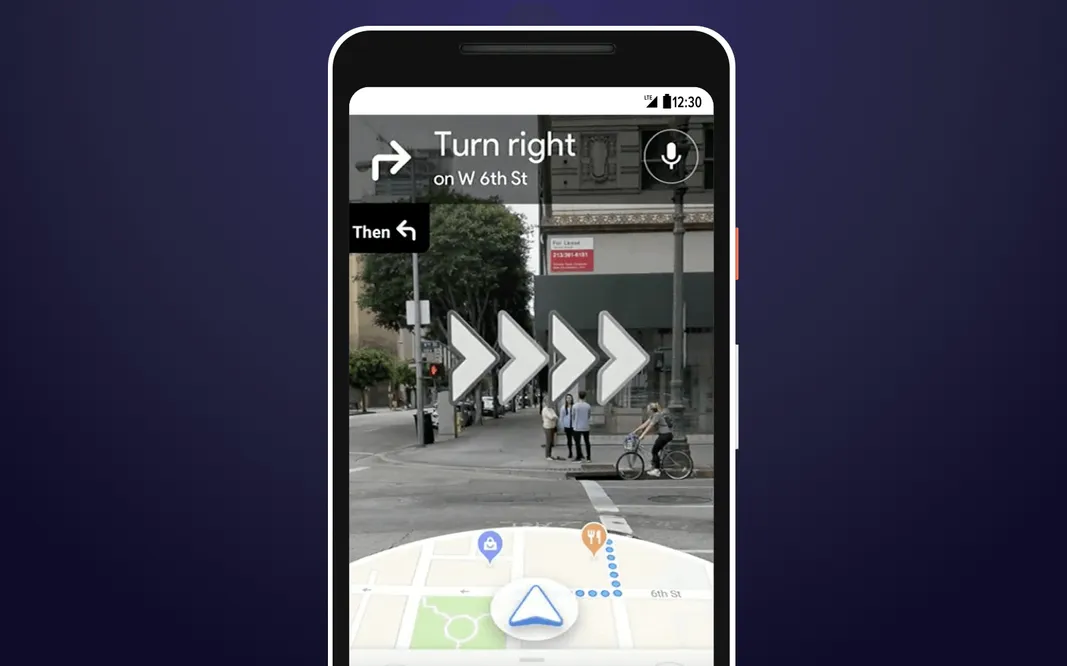 AR navigation Google Maps