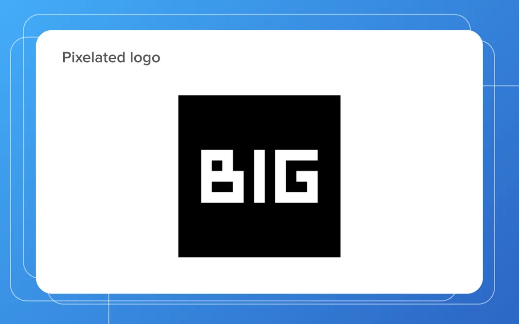 Avoid pixelated logos