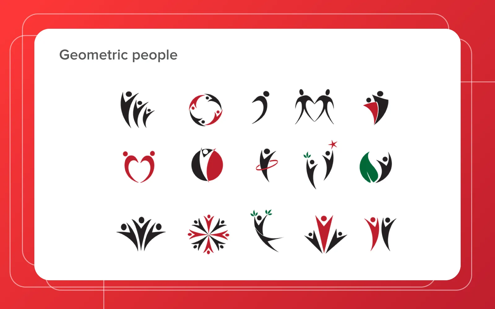 Avoid using logos with people as a company logo idea