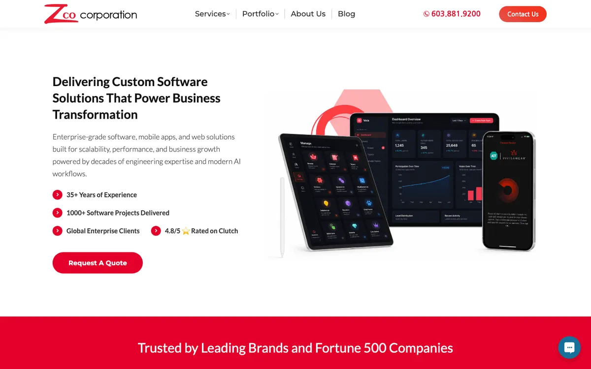Zco Corporation banking app development company