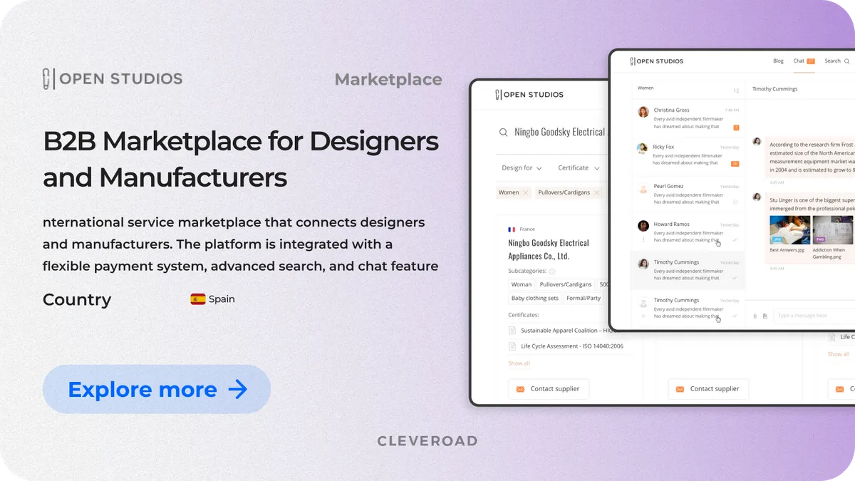 B2B markeplace for designers
