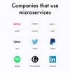 Companies with microservices architecture