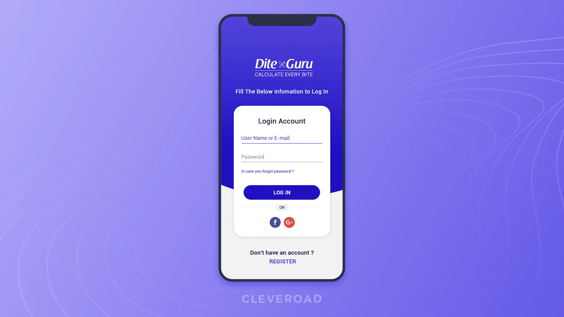 Diet and nutrition app development