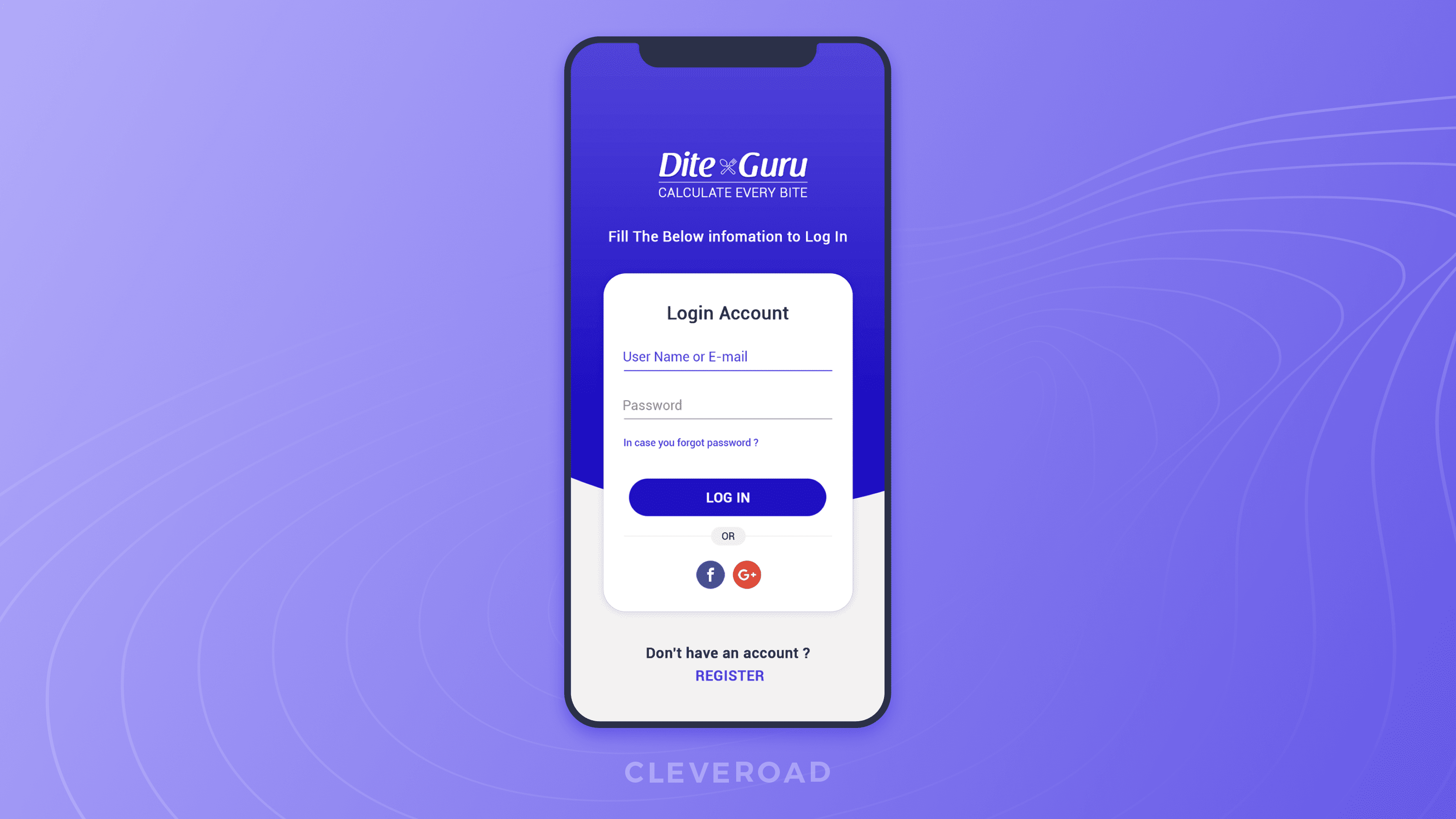 Diet and nutrition app development