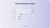 How much making a transaction costs, by channel
