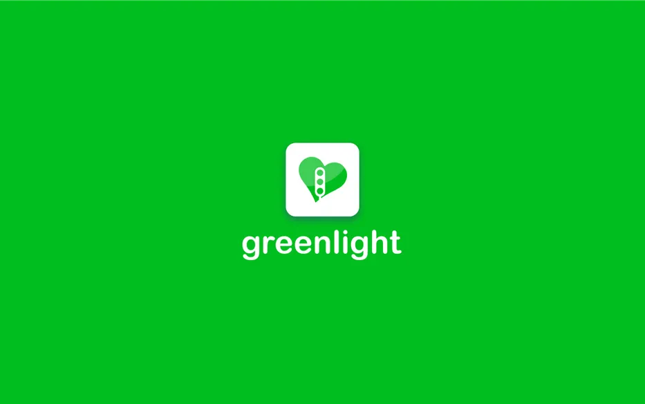 Green and white logo of GreenLight