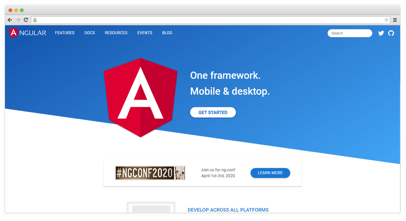 Angular website
