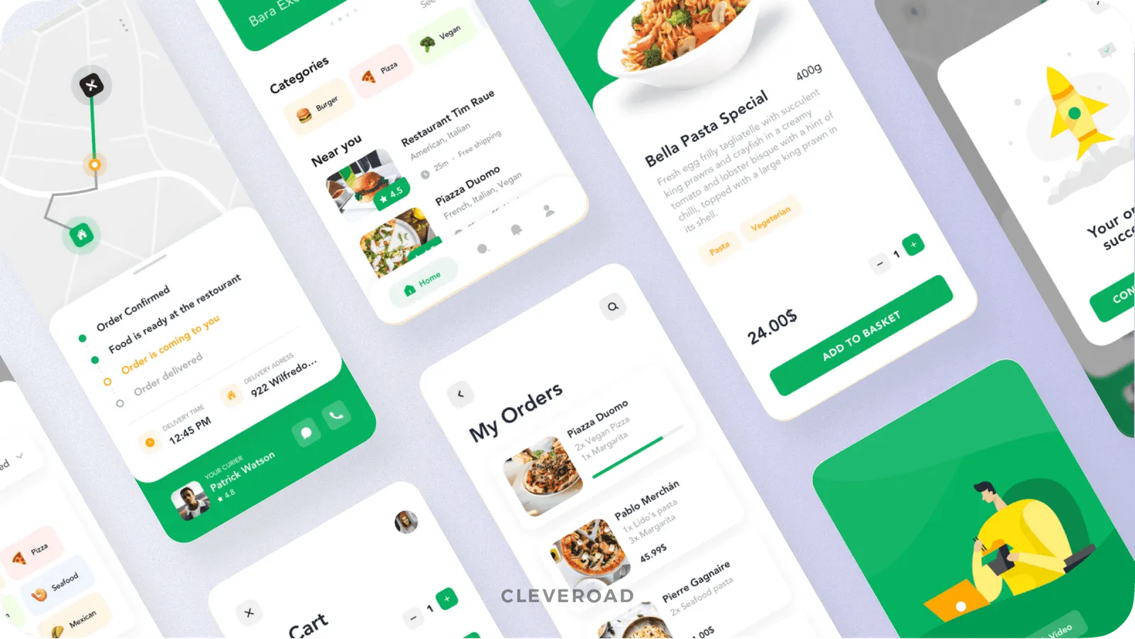 Food delivery app example