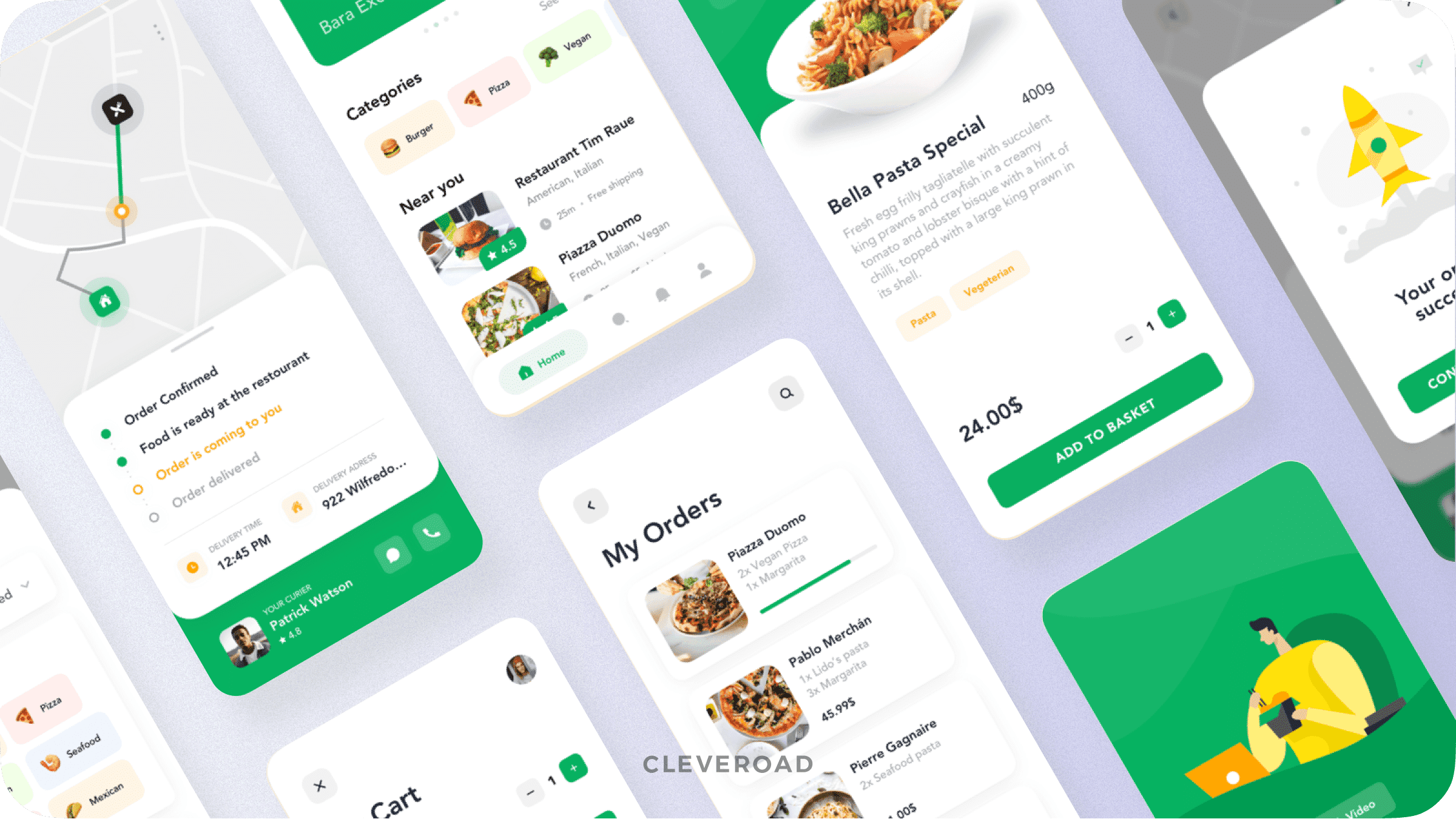Food delivery app example