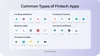 Finance app types, together with their well-known examples
