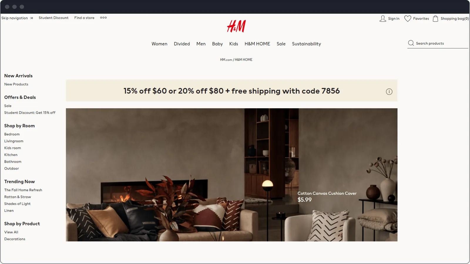 Create eCommerce website