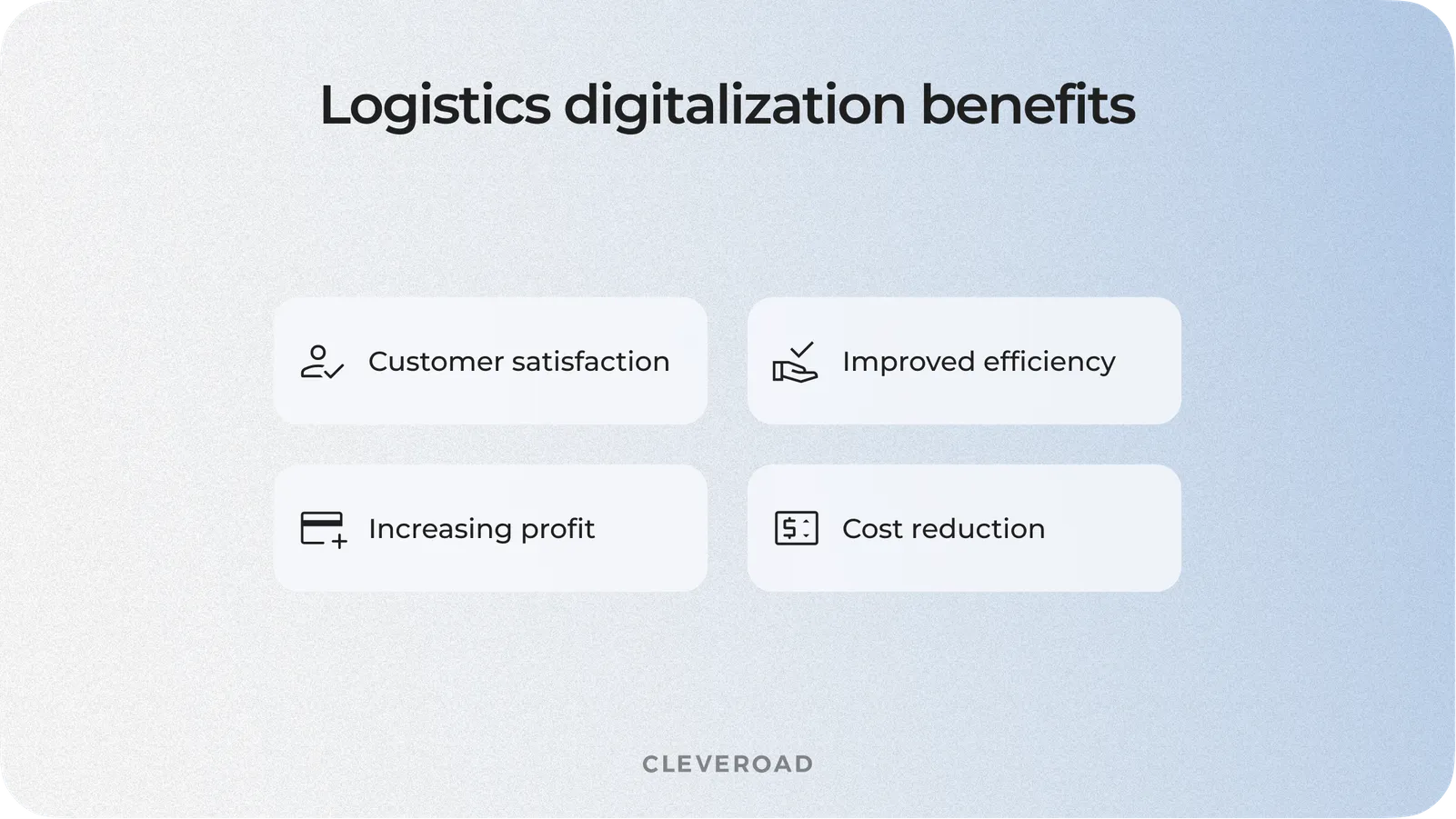 Benefits of digitilizing logistics