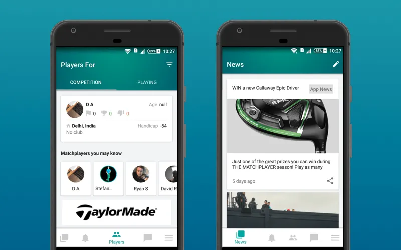 best app for golf players Matchplayer