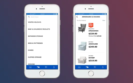 Retail mobile app: Categorization