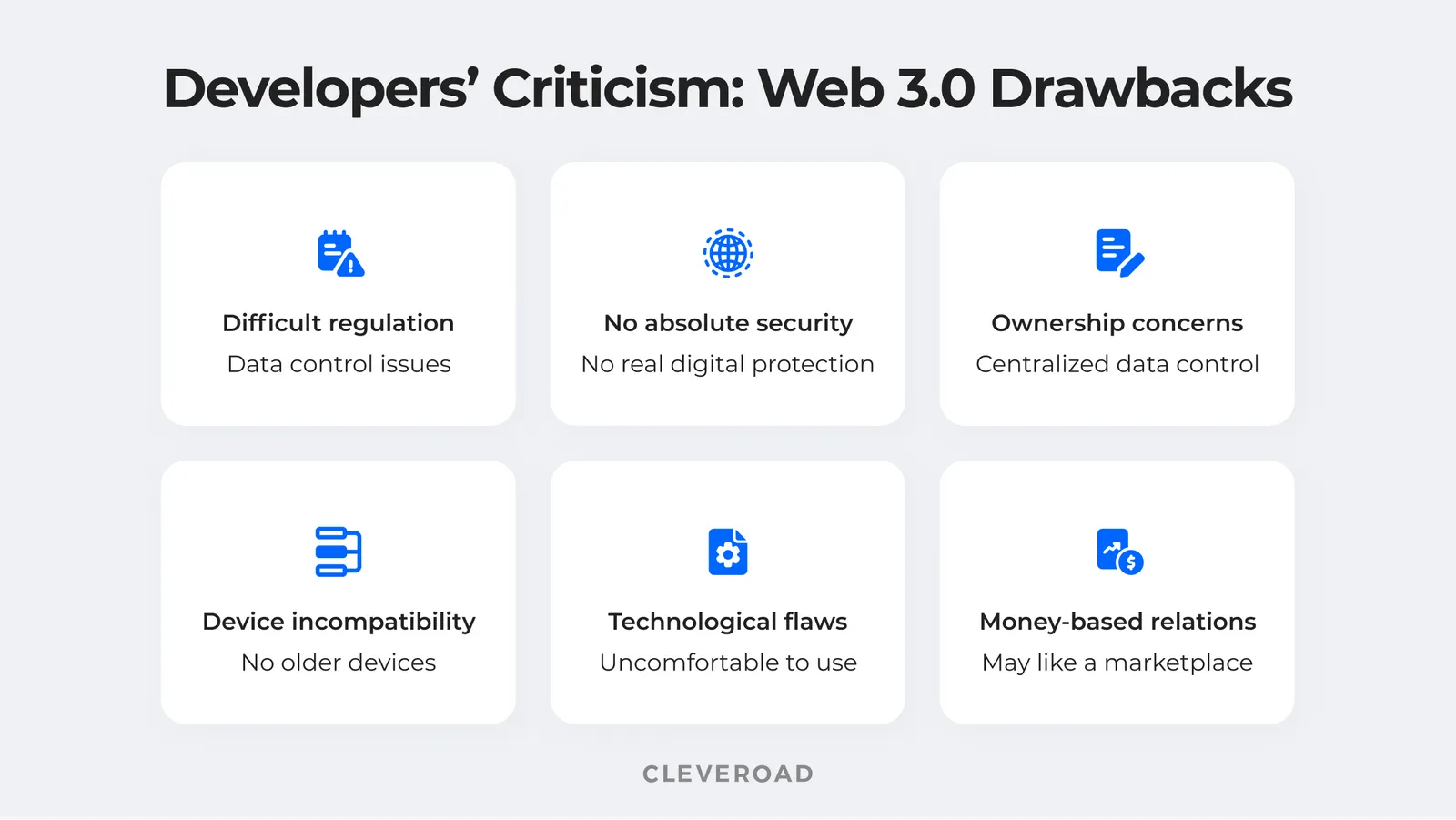 Web 3.0 drawbacks to solve
