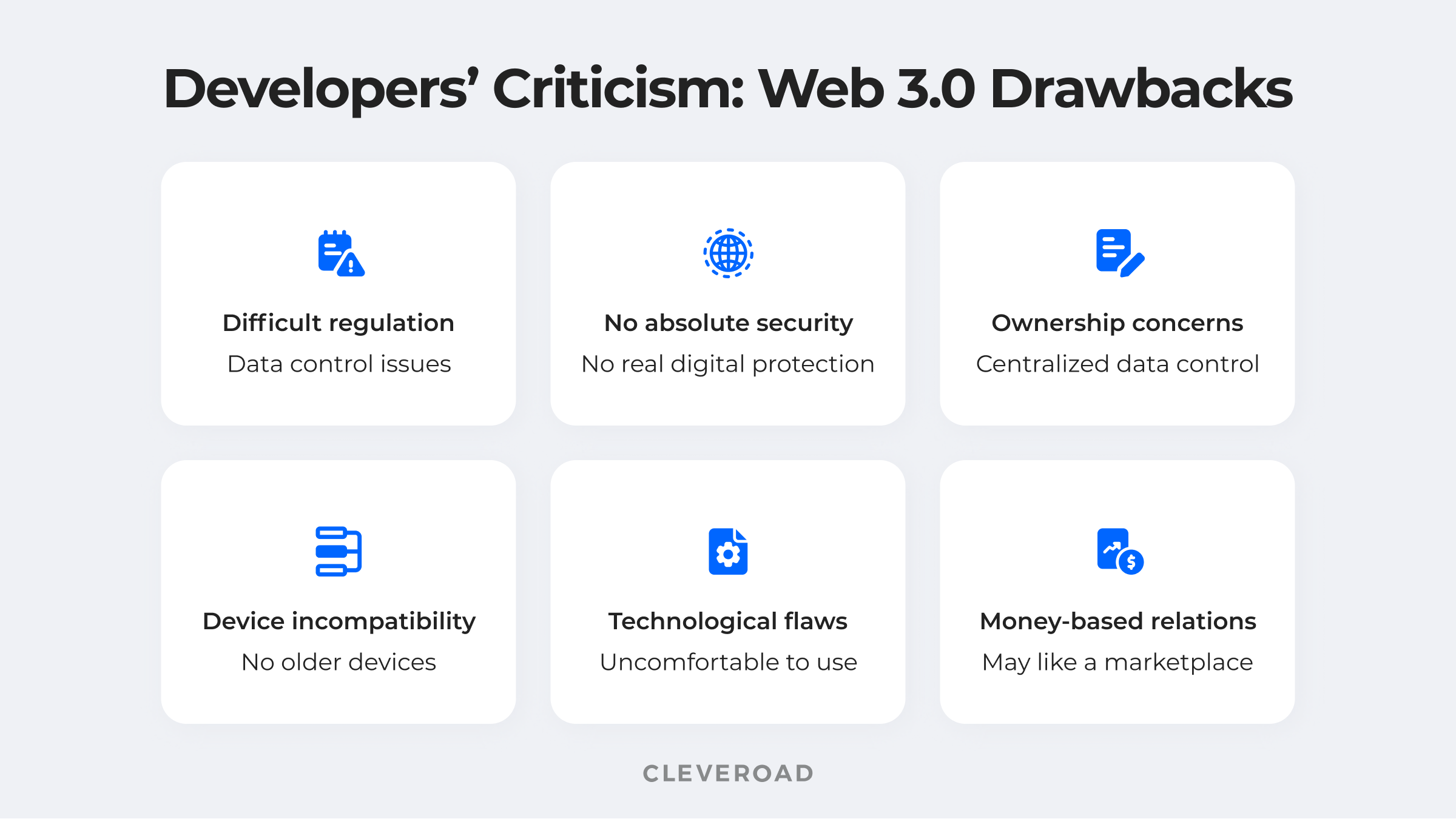 Web 3.0 drawbacks to solve