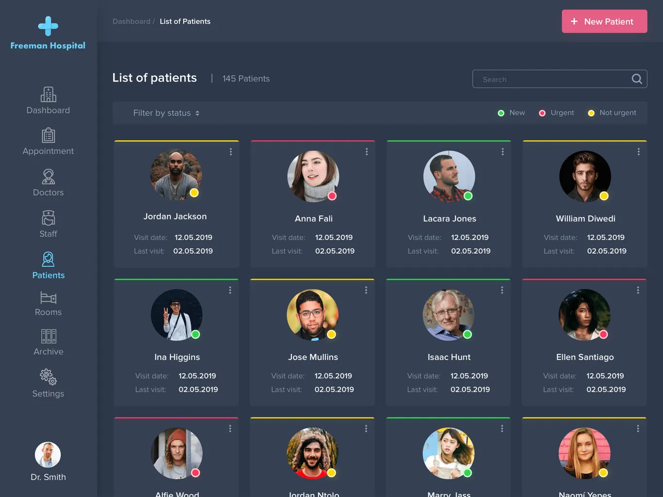 EHR system concept