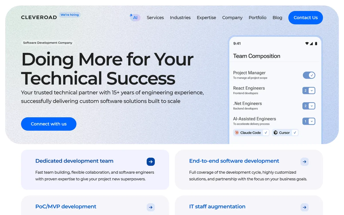 Cleveroad mobile app development company in the USA