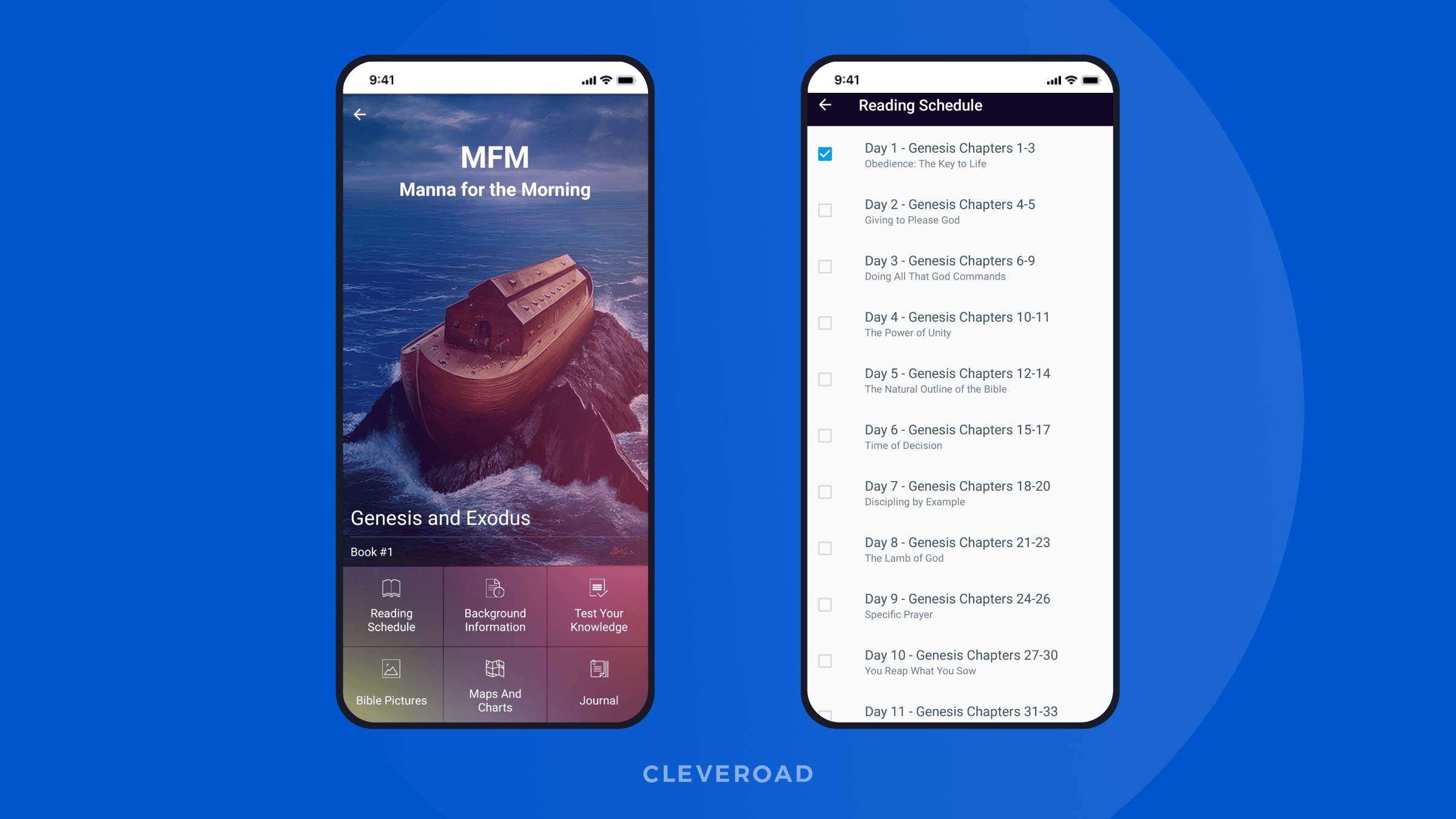 Religious app Cleveroad team built for client
