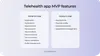 Telemedicine app MVP features