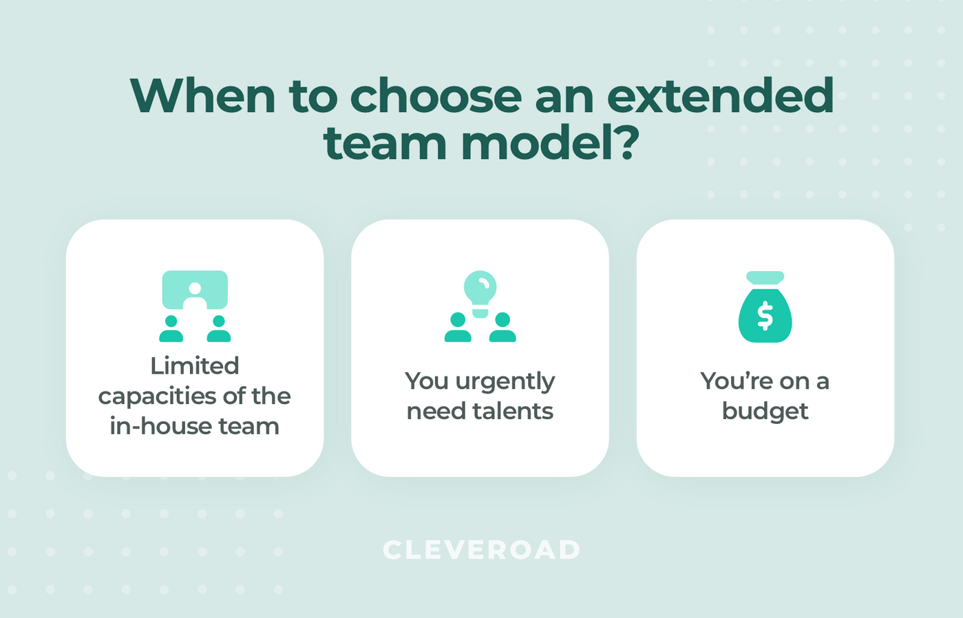 When to choose an extended team?