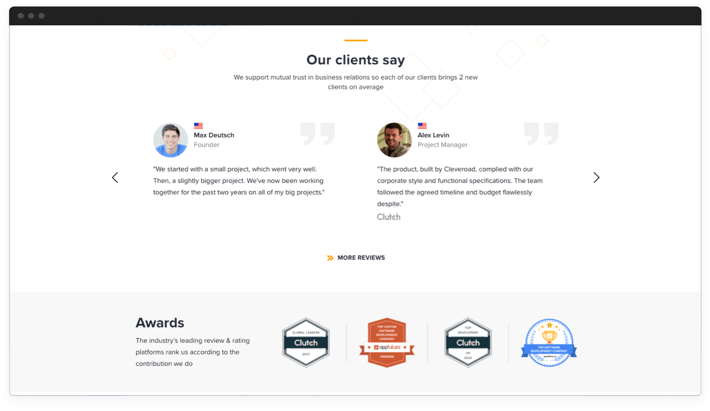 Cleveroad awards